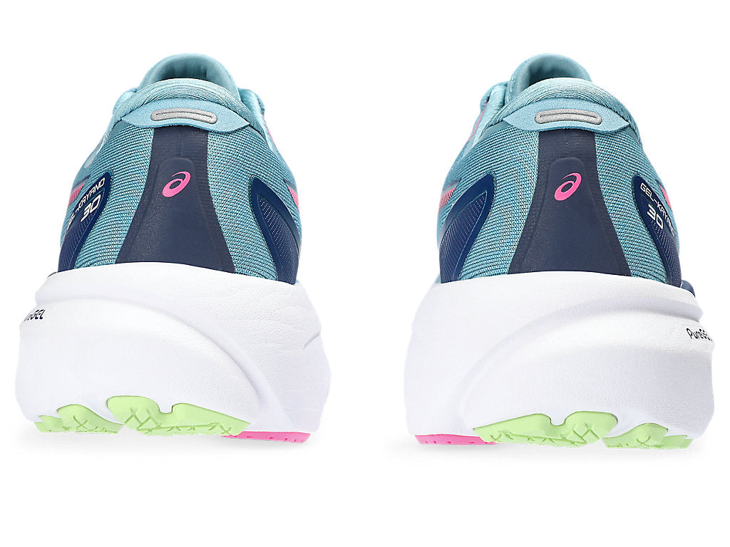Asics Women's GEL-KAYANO 30 Running Shoes in Gris Blue/Lime Green