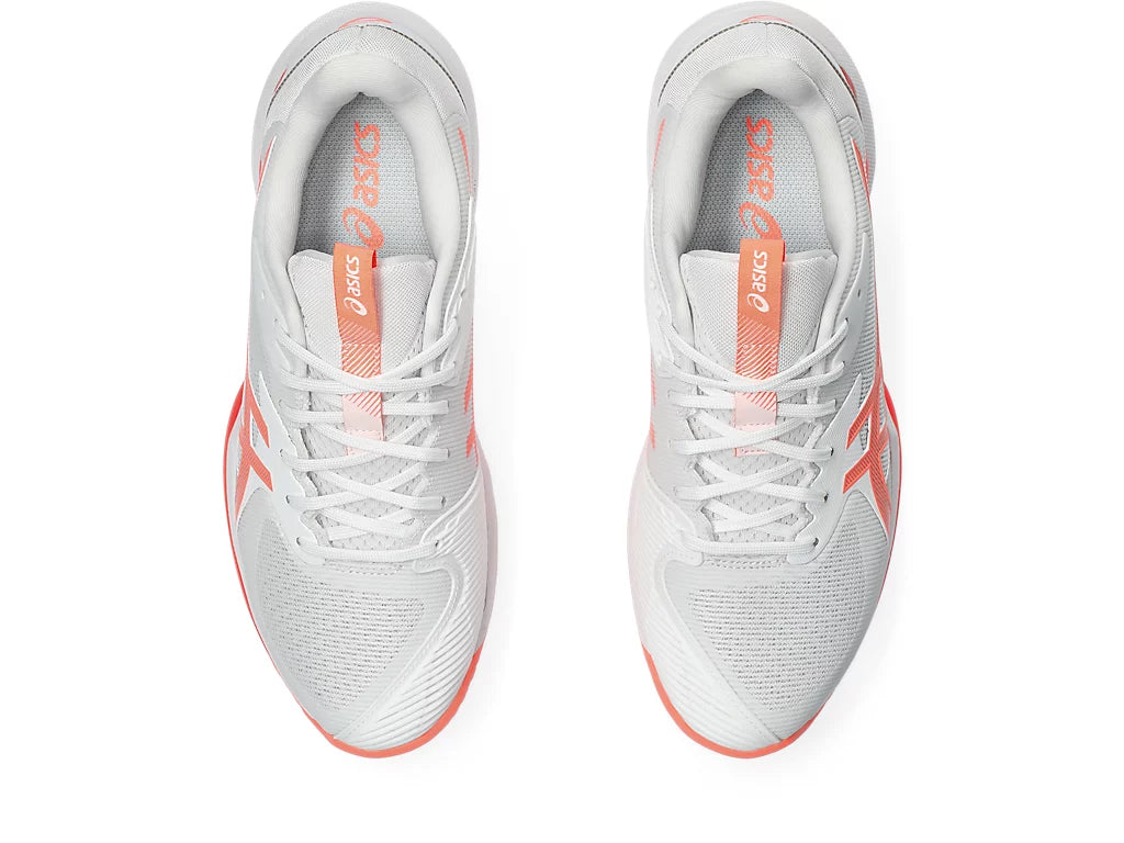 Asics Women's SOLUTION SPEED FF 3 Tennis Shoes in White/Sun Coral