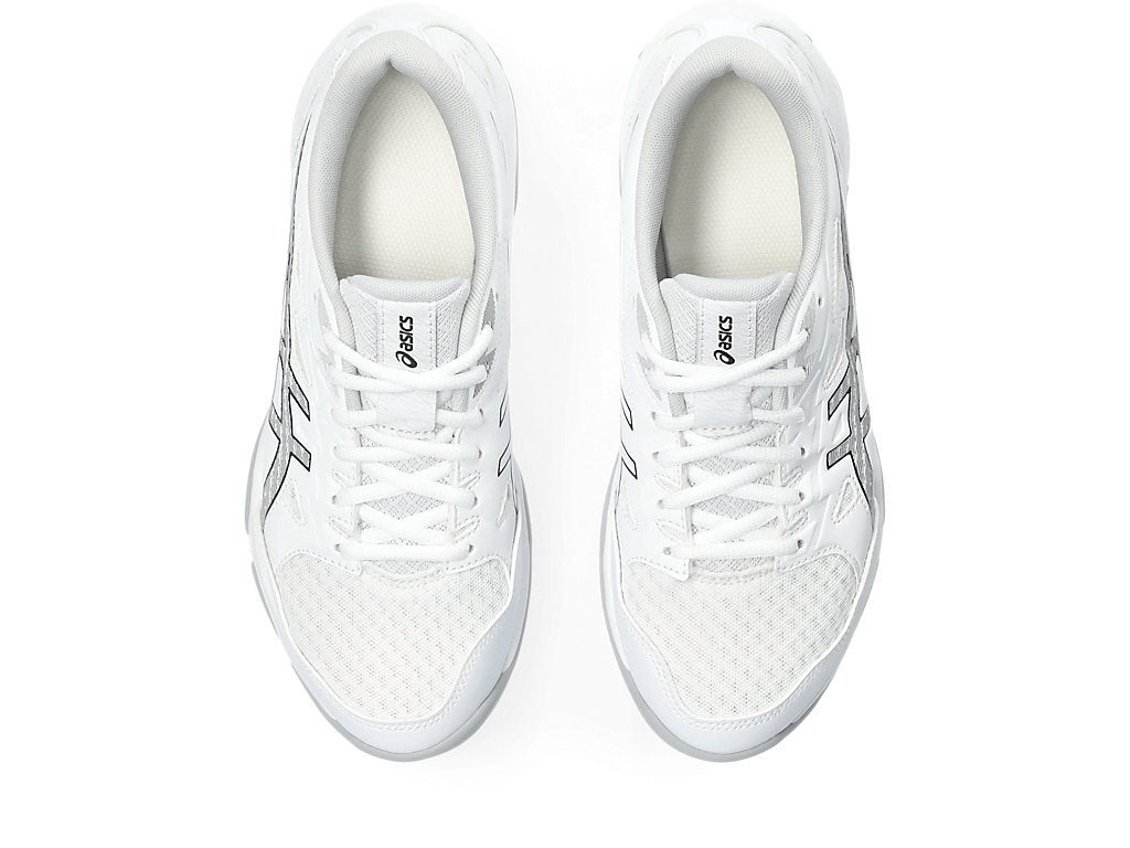 Asics Women's GEL-ROCKET 11 Shoes in White/Pure Silver
