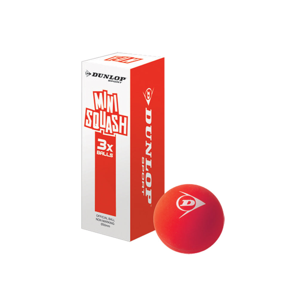 thumbnail image 2 of Dunlop Mini Squash Balls - 3-Pack Green Dot Training Balls For Kids 11+ 2 of 13