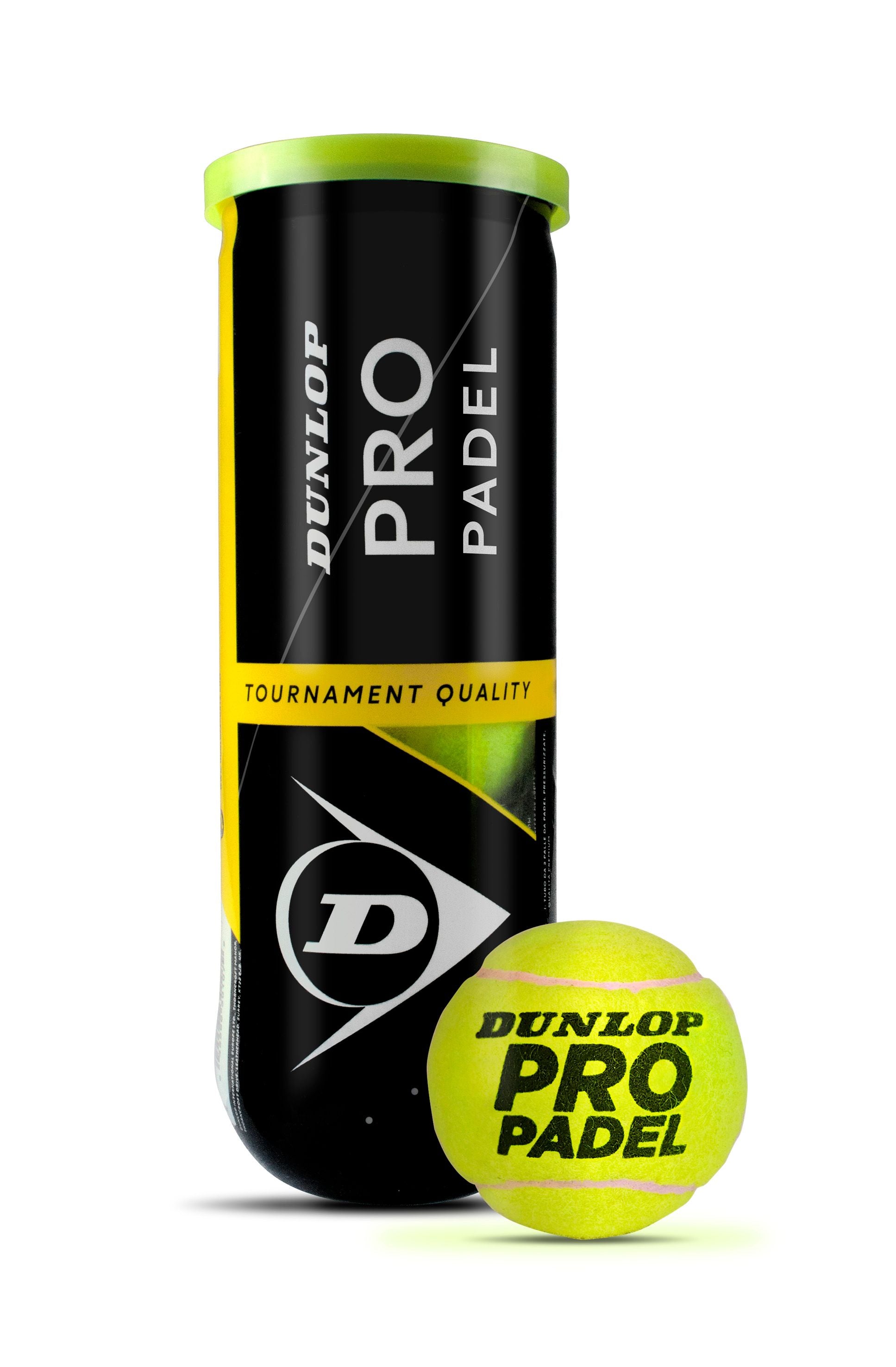 Dunlop Pro Padel Balls - Tube of 3