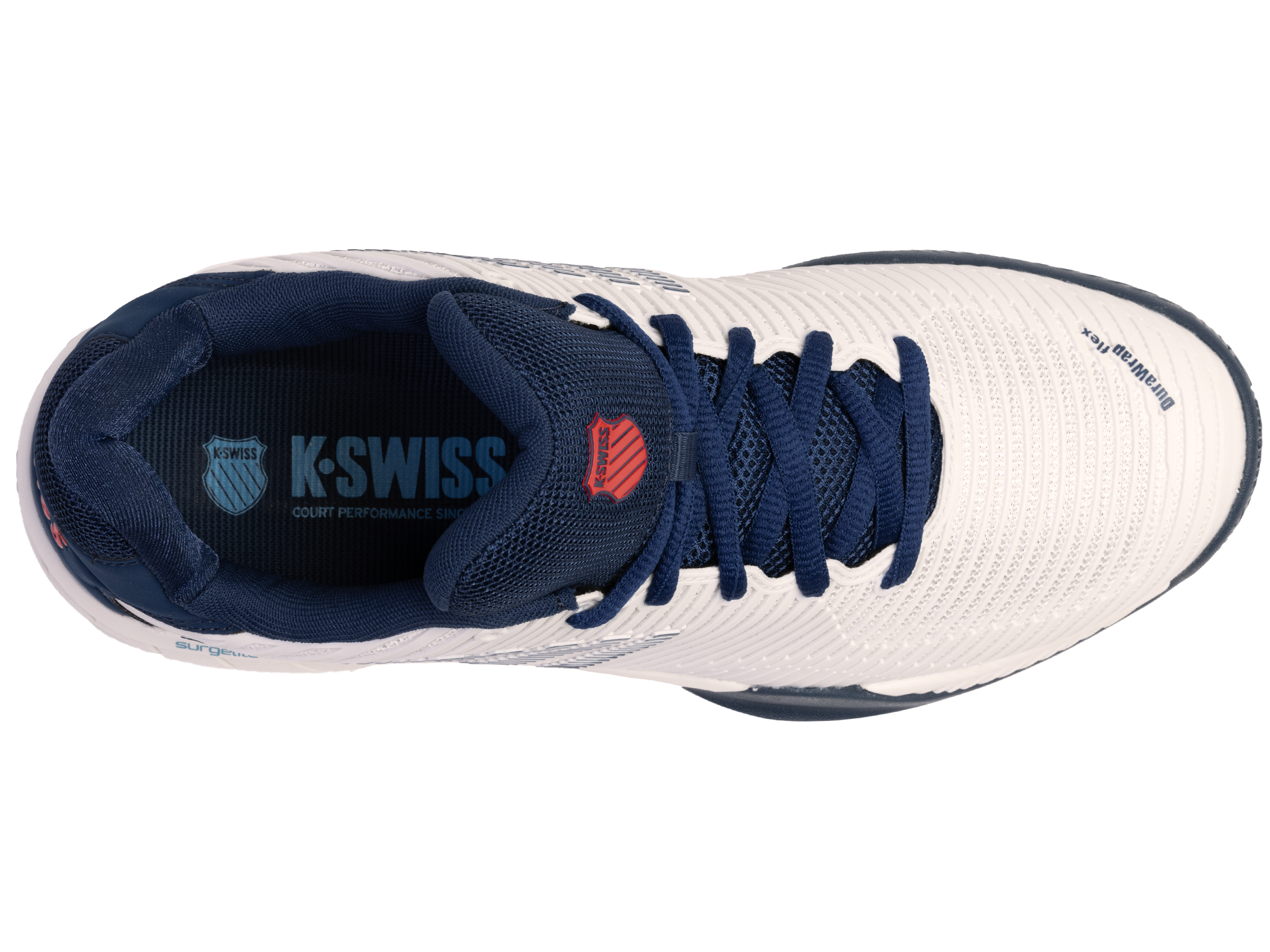 K-Swiss Men's Hypercourt Express 2 Tennis Shoes in Blanc De Blanc