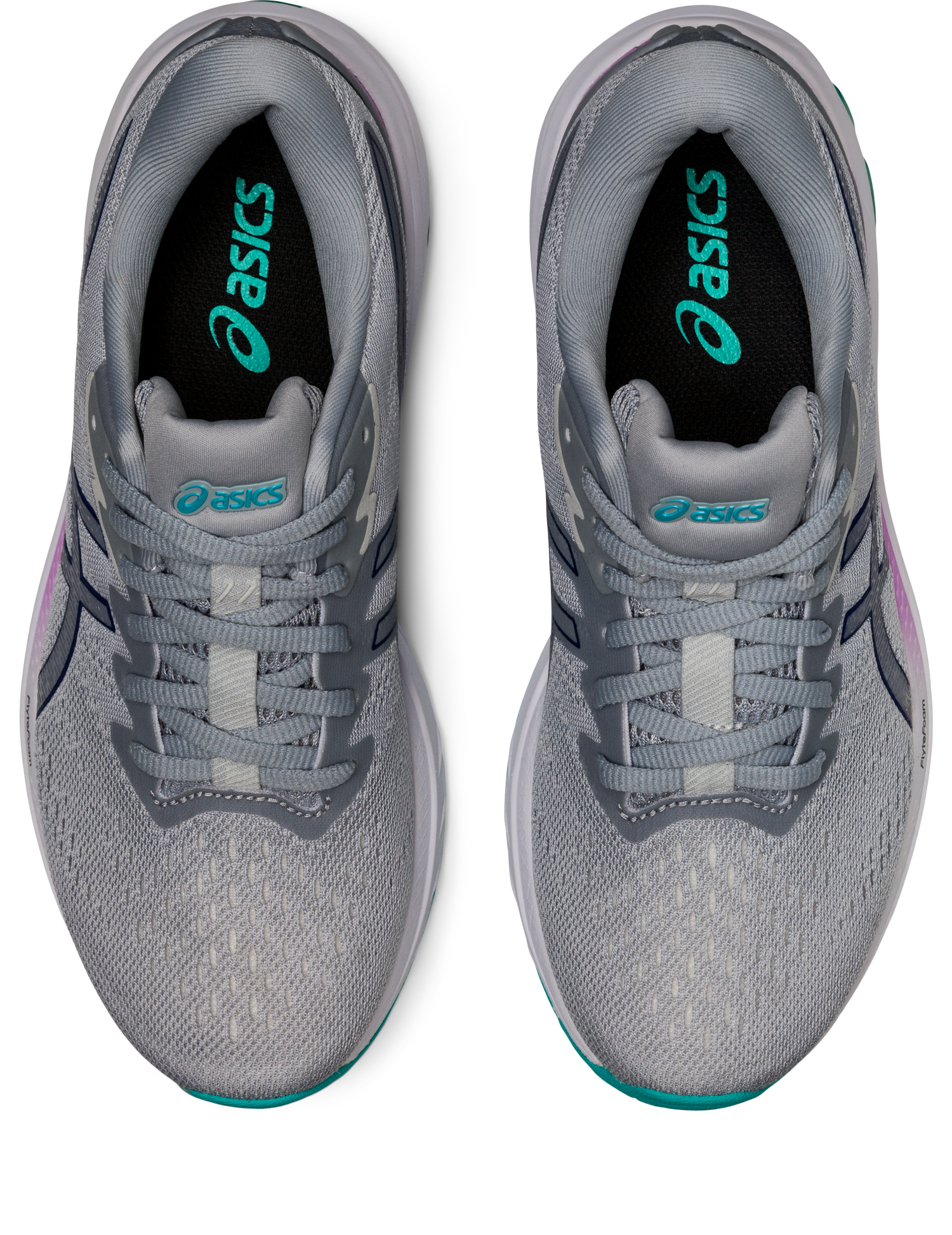 Asics Women's GT-1000 11 Running Shoes in Glacier Grey/Dive Blue