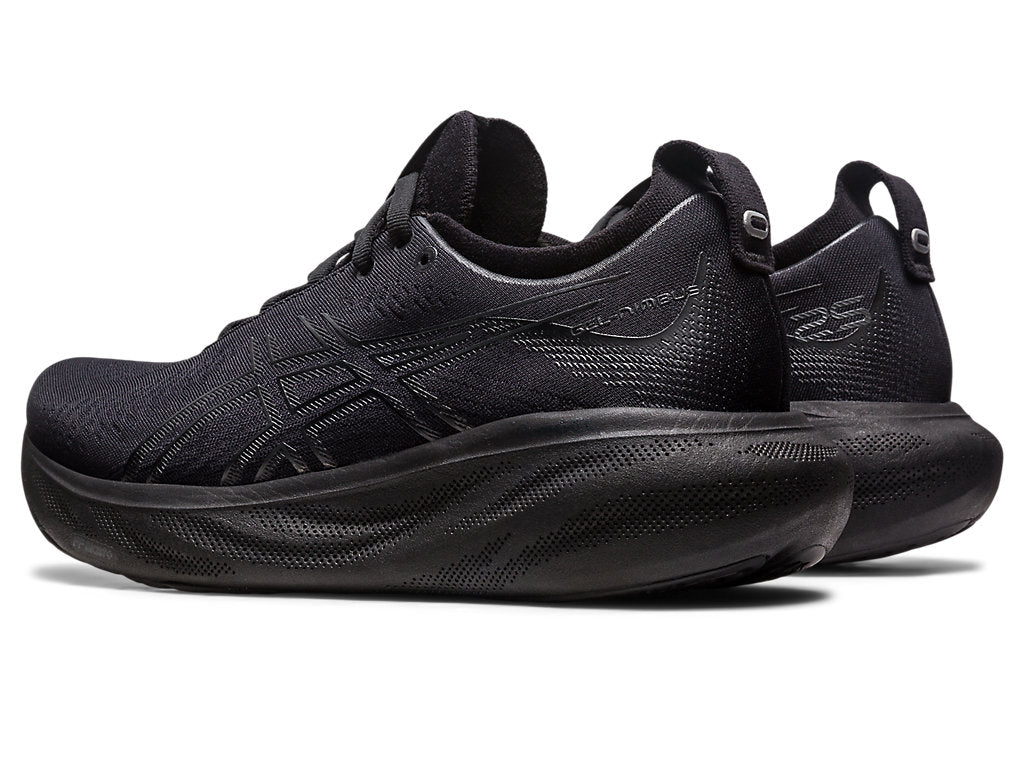 Asics Women's Gel-Nimbus 25 Running Shoes In Black/Graphite Grey