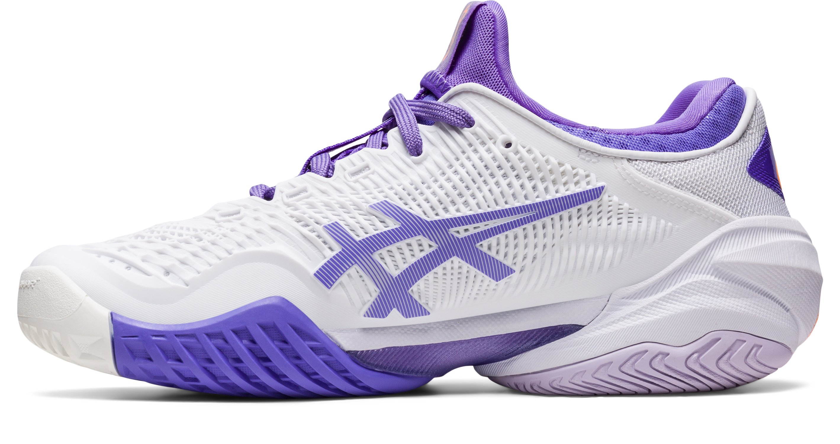 Asics Women's Court FF 3 Tennis Shoes in White/Amethyst