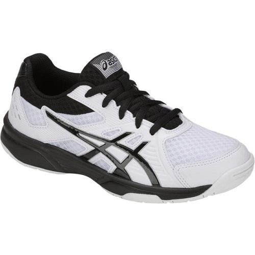 Asics Upcourt Kid's Tennis Shoes in White/Black - Indoor Court Shoes - Asics - ATR Sports