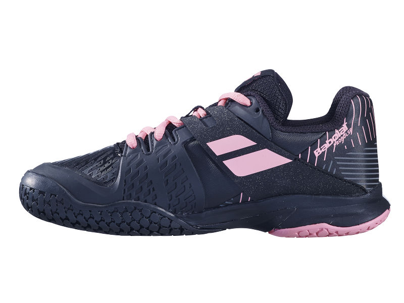 Babolat Junior Propulse Tennis Shoes in Black/Pink