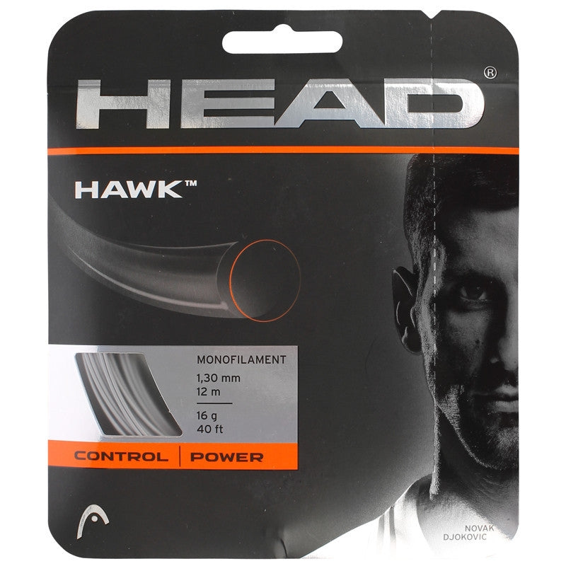 Head Hawk 18 Tennis String in White - atr-sports