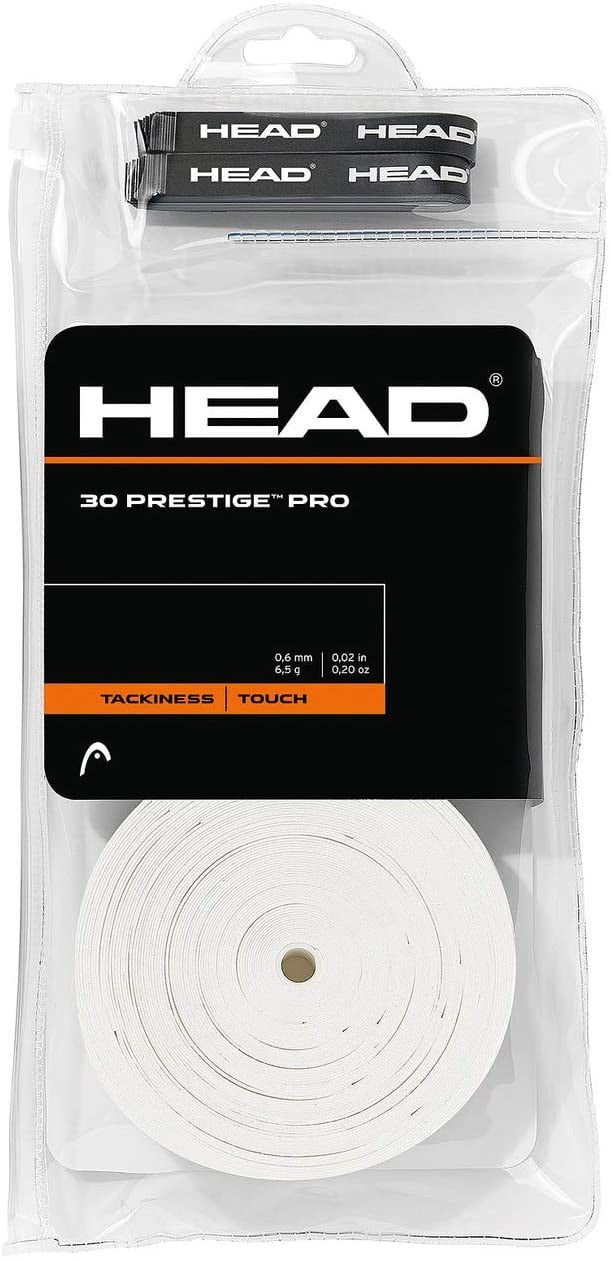 Head 30 Prestige pro Overgrip (White) - Overgrip - Head - ATR Sports
