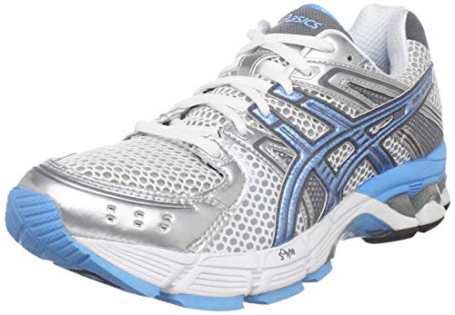 Asics Women's Gel 3030 Width D Running Shoes in White/Sky Blue/Titanium - atr-sports