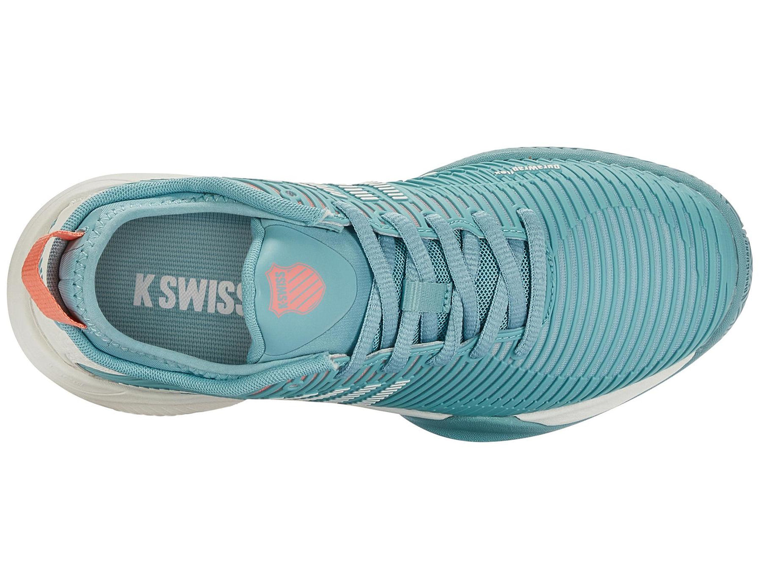 K-Swiss Women's Hypercourt Supreme Tennis Shoes in Nile Blue/Blanc De Blanc/Desert Flower