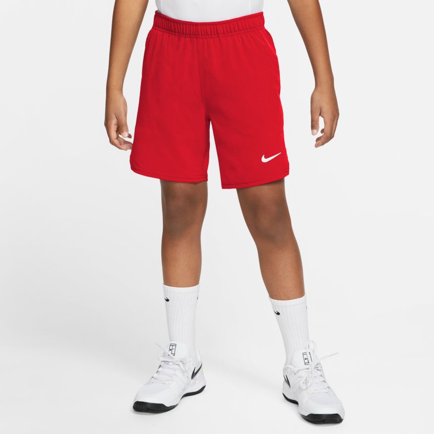 Nike Boys Court Dri-Fit Victory Shorts in Red