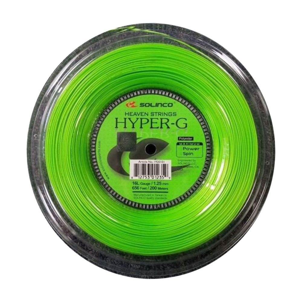 Solinco Hyper-G 16L Tennis String Reel (Green)