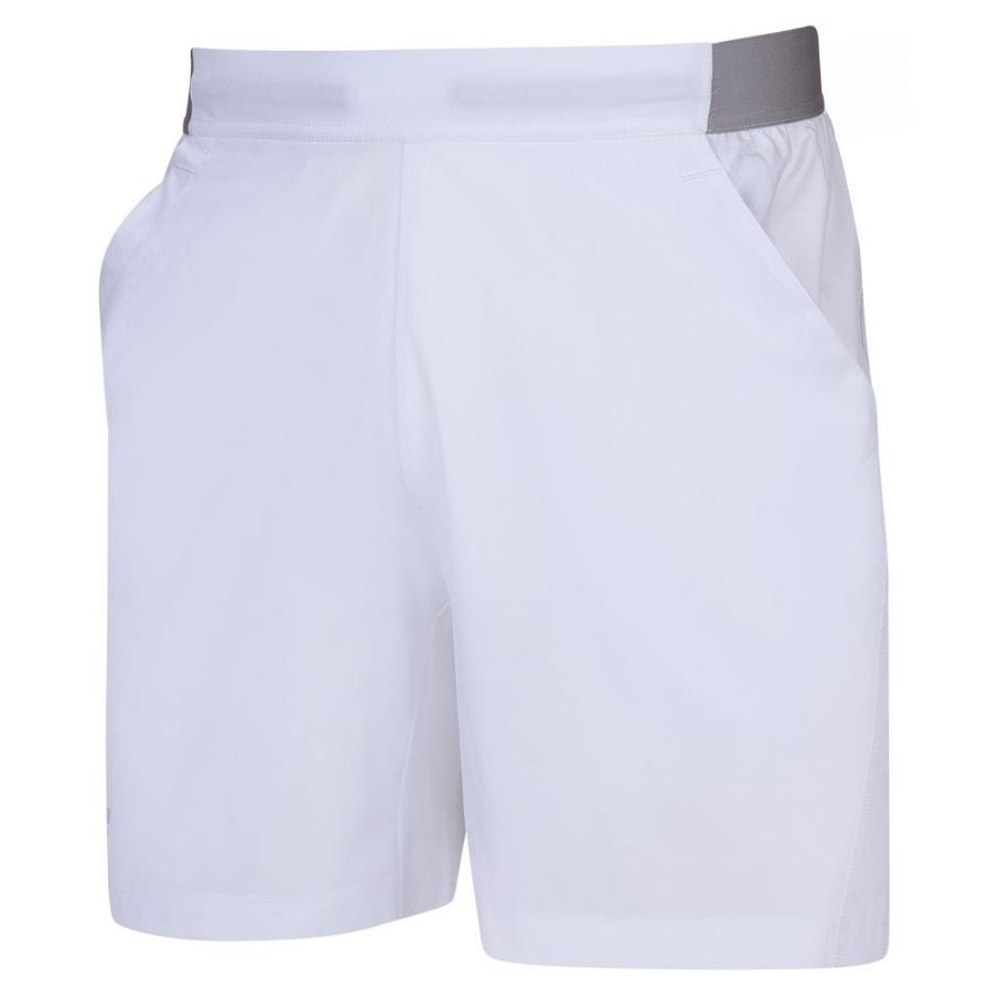 Babolat Men's Compete 7 Inch Tennis Short (White)