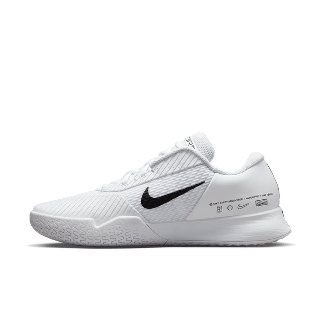 Nike Men's Court Air Zoom Vapor Pro 2 in White/White