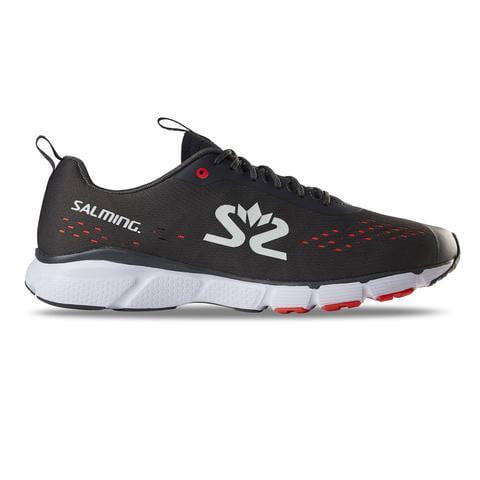 Salming Men's Enroute 3 Running Shoe (Forged Iron/White/New Orange) - Indoor Court Shoes - Salming - ATR Sports