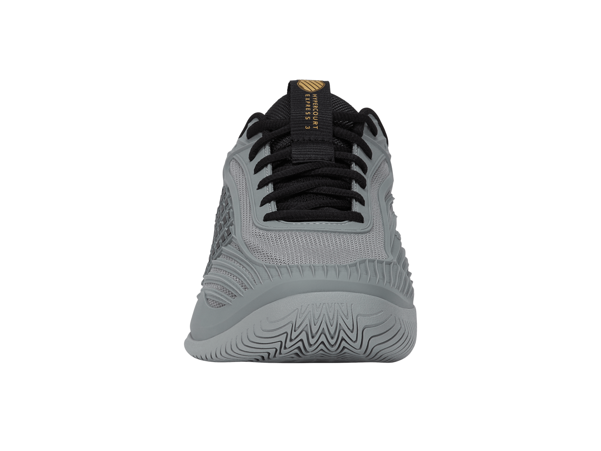 K-Swiss Men's Hypercourt Express 3 Tennis Shoes in Ultimate Gray/Moonless Night – Ultimate Gray/Moonless Night/Gold