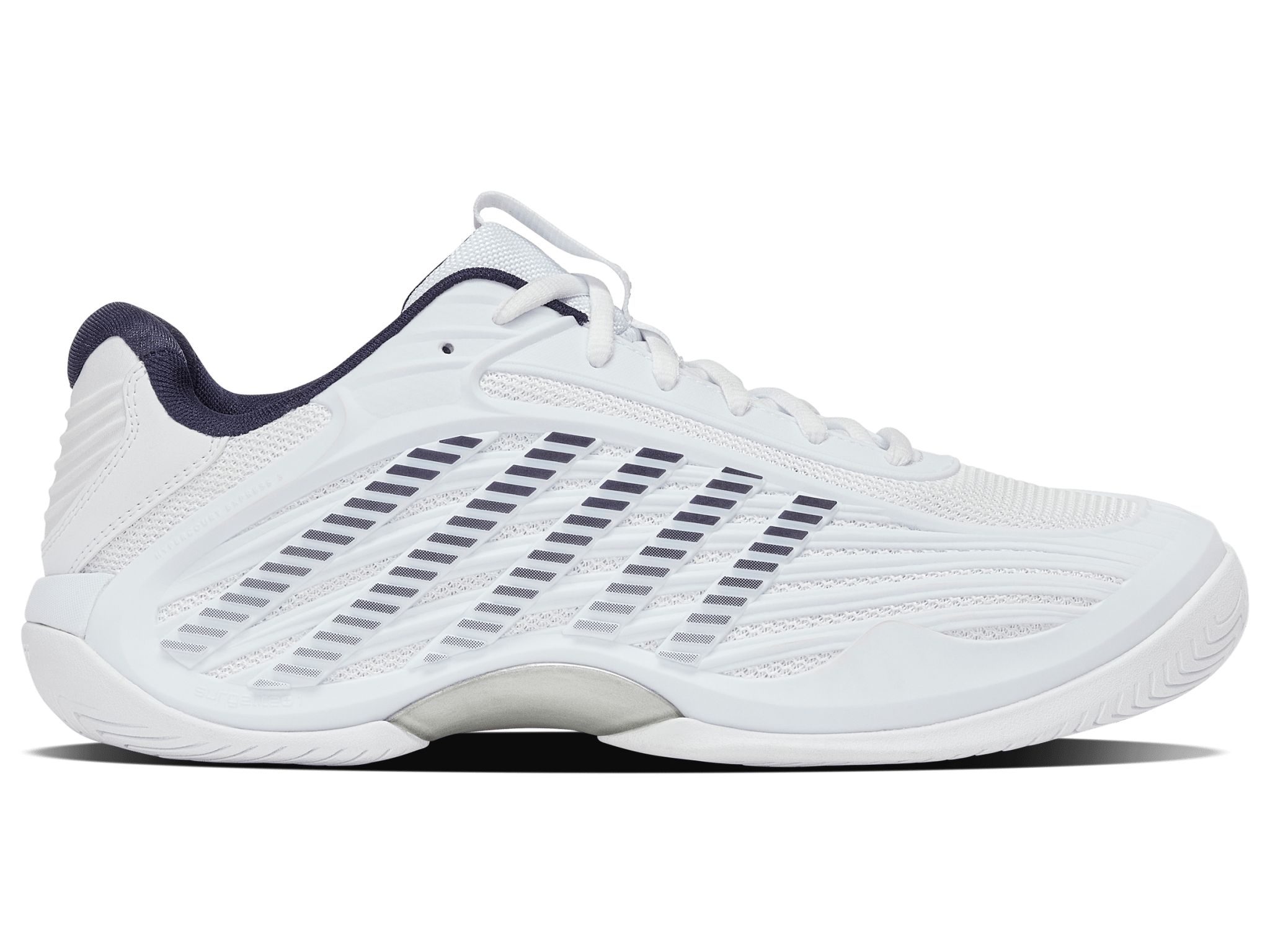 K-Swiss Men's Hypercourt Express 3 Tennis Shoes in White/Peacoat – White/Peacoat/Silver