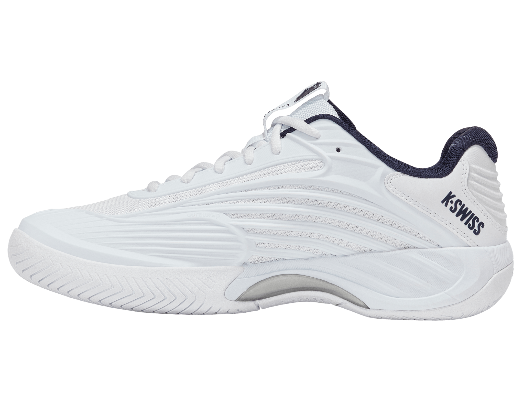 K-Swiss Men's Hypercourt Express 3 Tennis Shoes in White/Peacoat – White/Peacoat/Silver – view 5