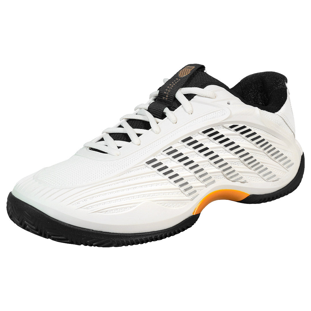 K-Swiss Men's Hypercourt Express 3 Clay Tennis Shoes in Blanc de Blanc/Moonless Night – Blanc de Blanc/Moonless Night/Gold