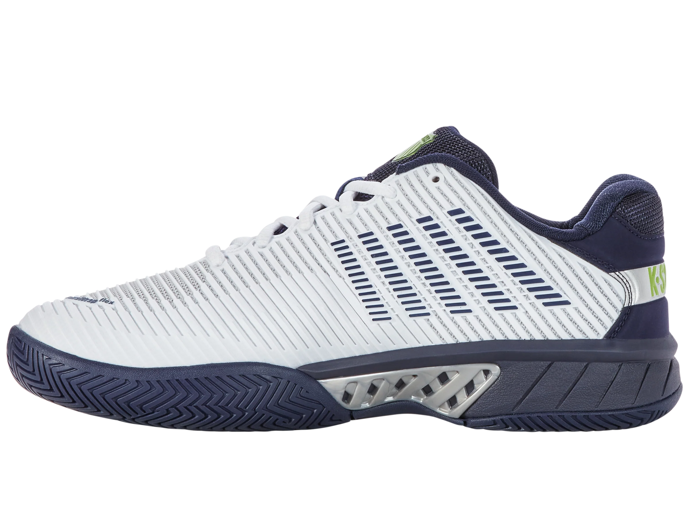 K-Swiss Men's Hypercourt Express 2 in White/Peacoat/Silver