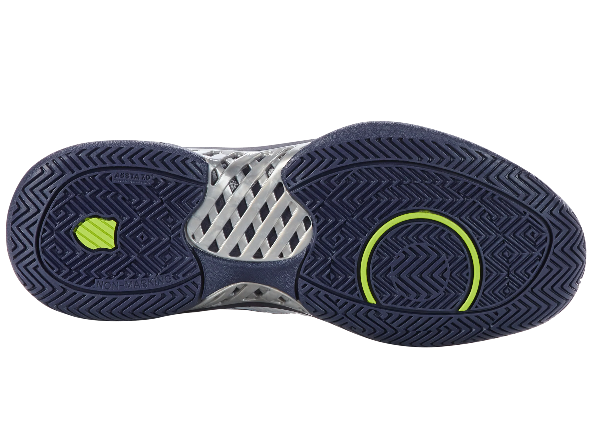 K-Swiss Men's Hypercourt Express 2 in White/Peacoat/Silver