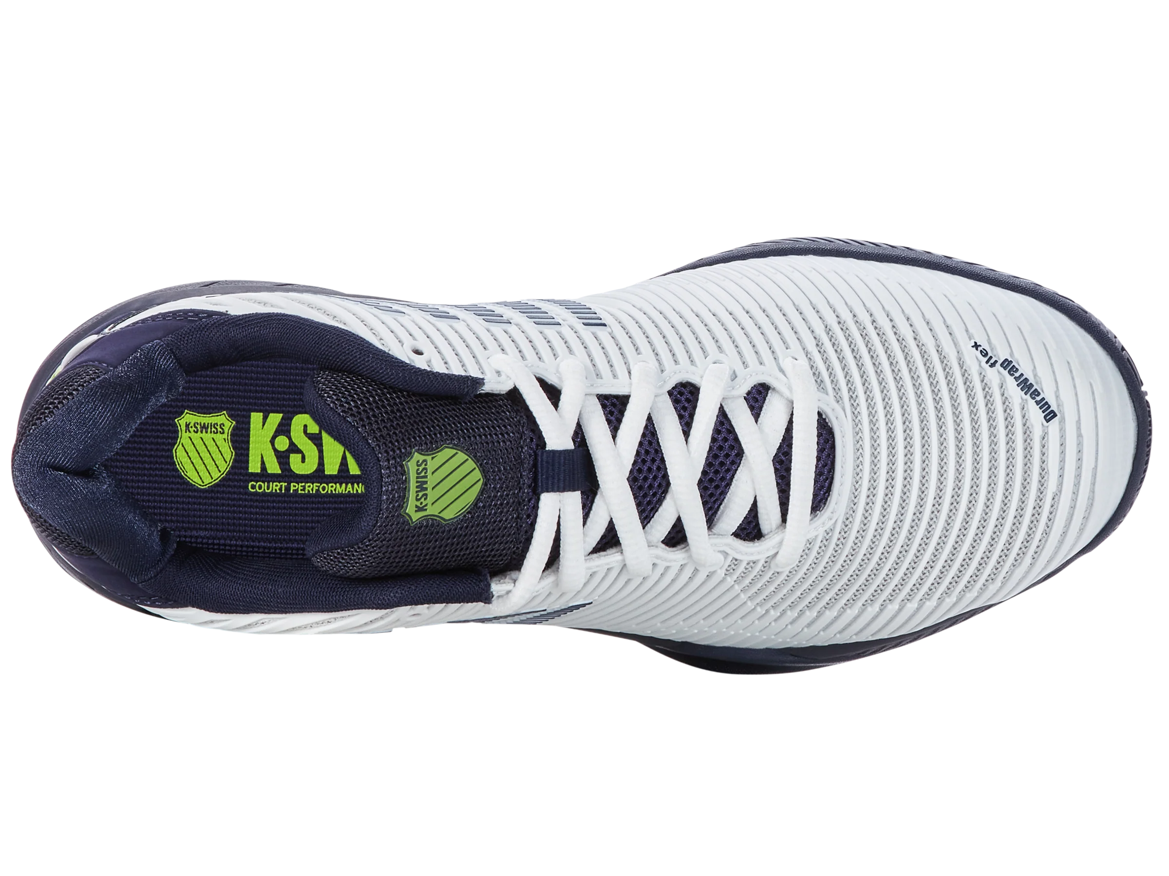 K-Swiss Men's Hypercourt Express 2 in White/Peacoat/Silver