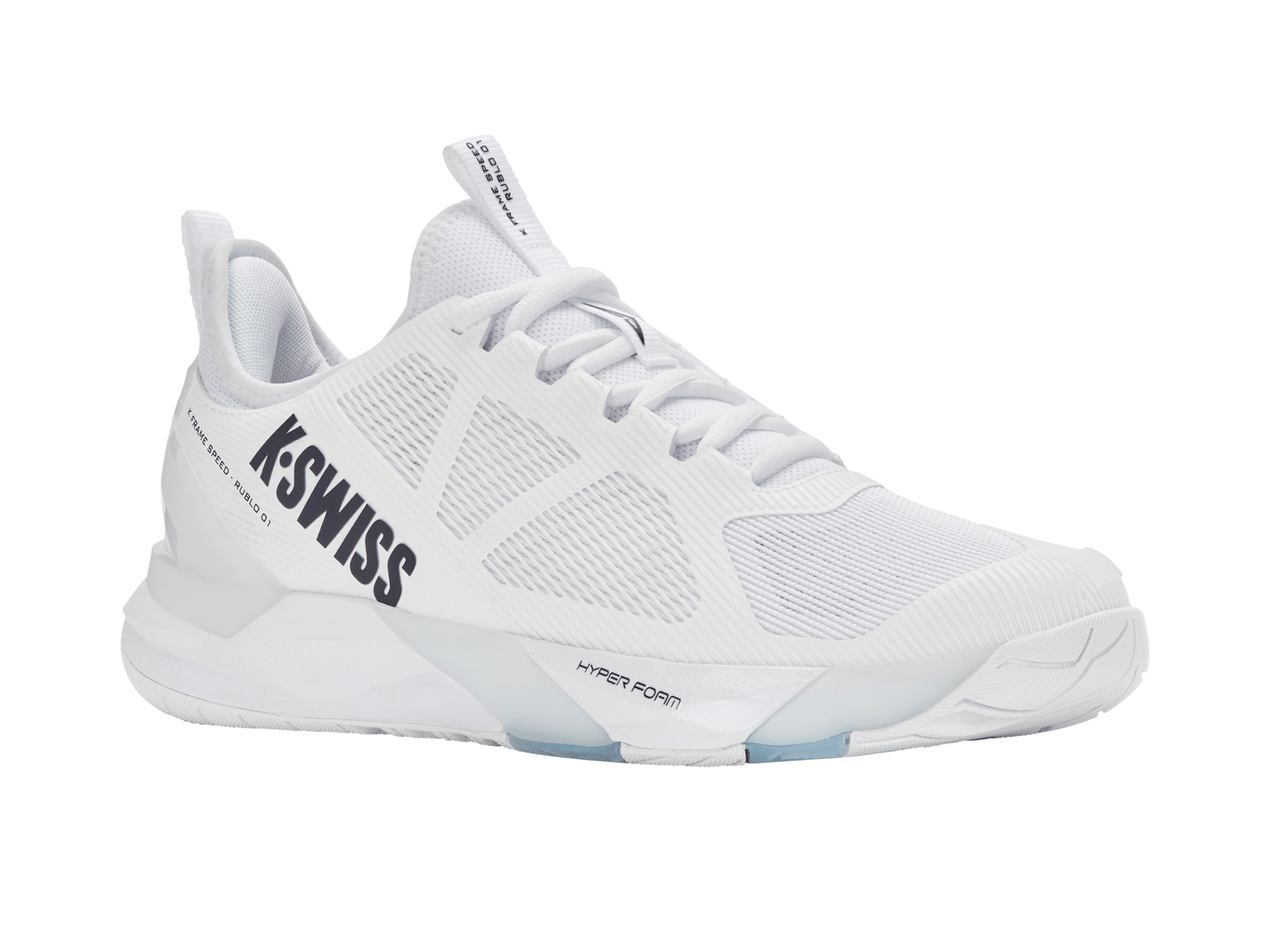 K-Swiss Men's K-Frame Speed Rublo Tennis Shoes in White/Peacoat – White/Peacoat – view 2