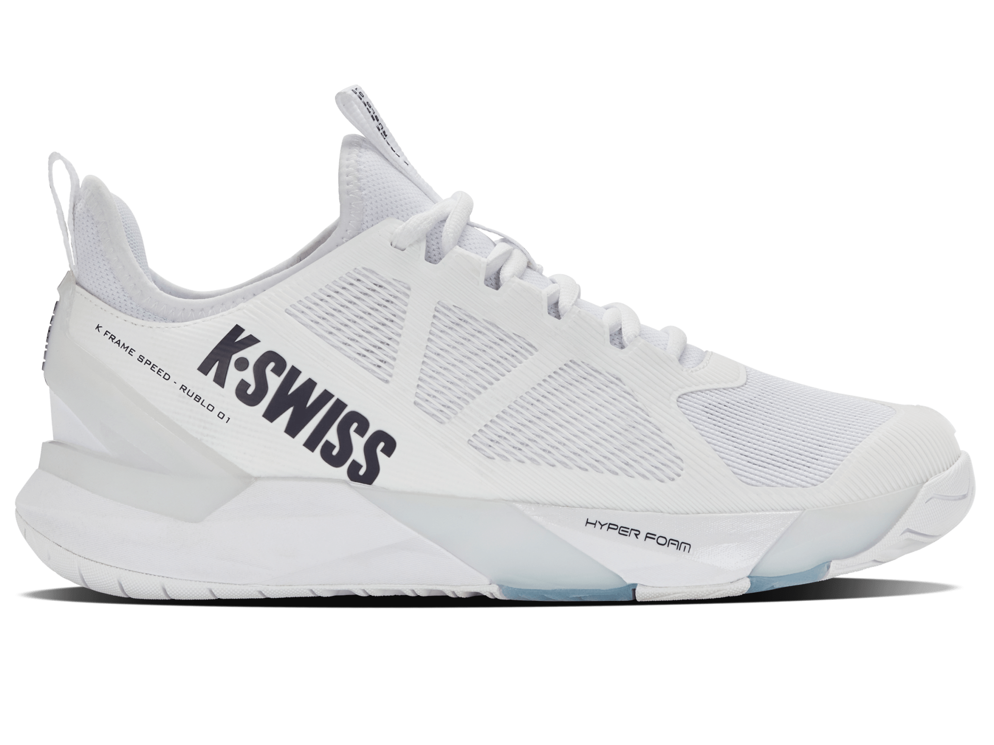 K-Swiss Men's K-Frame Speed Rublo Tennis Shoes in White/Peacoat – White/Peacoat