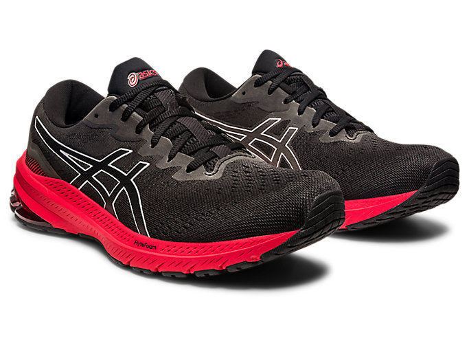 Asics Men'S GT-1000 11 Running Shoes in Black/Electric Red