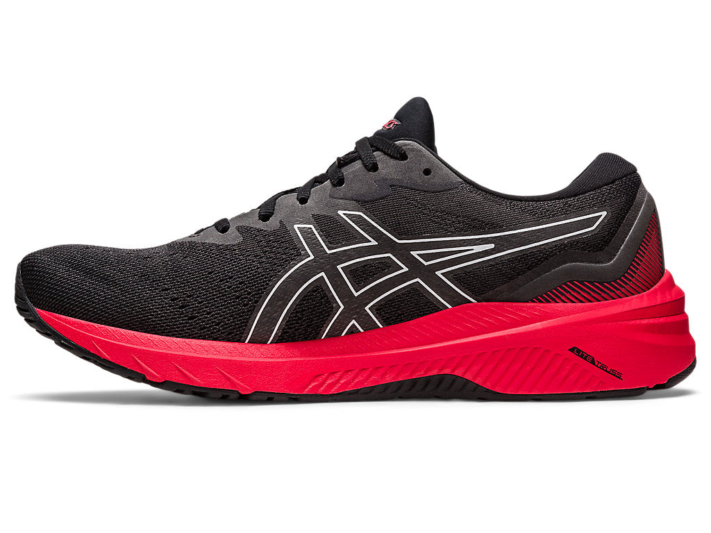 Asics Men'S GT-1000 11 Running Shoes in Black/Electric Red
