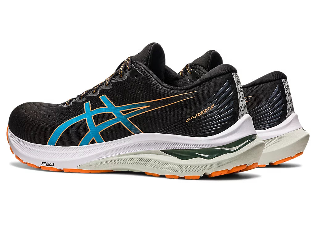 Asics Men's GT-2000 11 Running Shoes in Black/Sun Peach