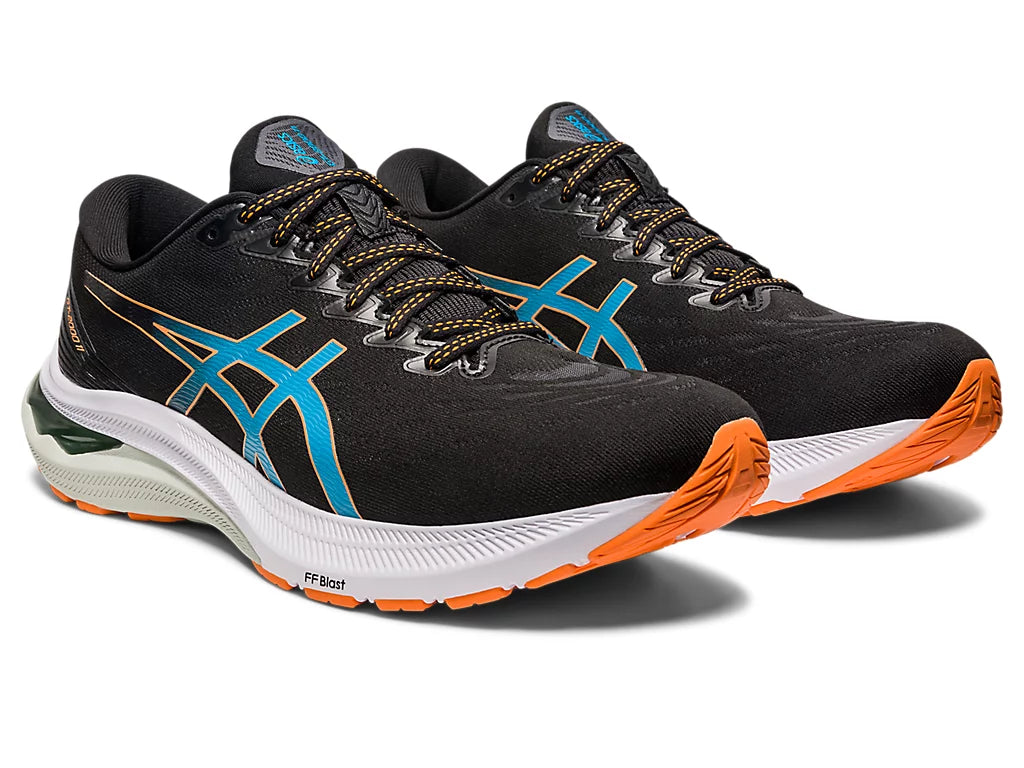 Asics Men's GT-2000 11 Running Shoes in Black/Sun Peach