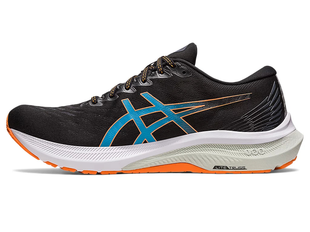 Asics Men's GT-2000 11 Running Shoes in Black/Sun Peach