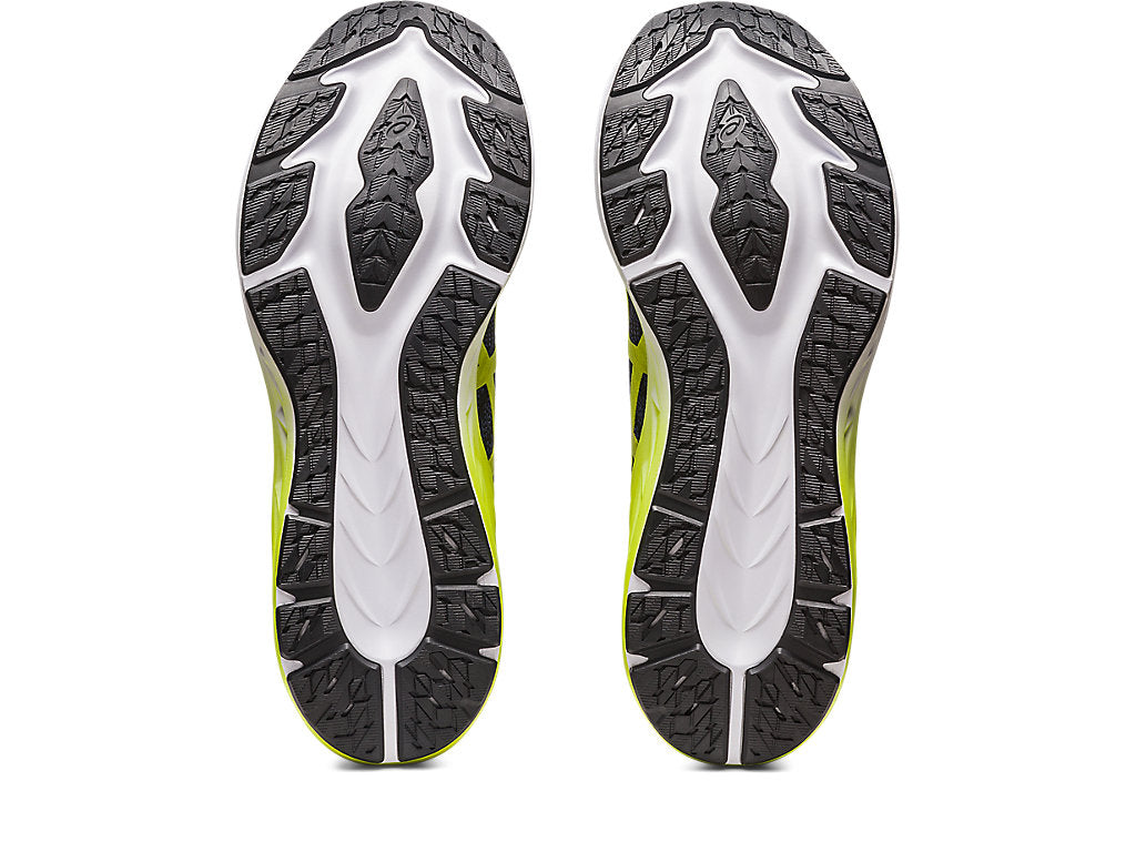 Asics Men's DYNABLAST 3 Running Shoes in Black/Lime Zest
