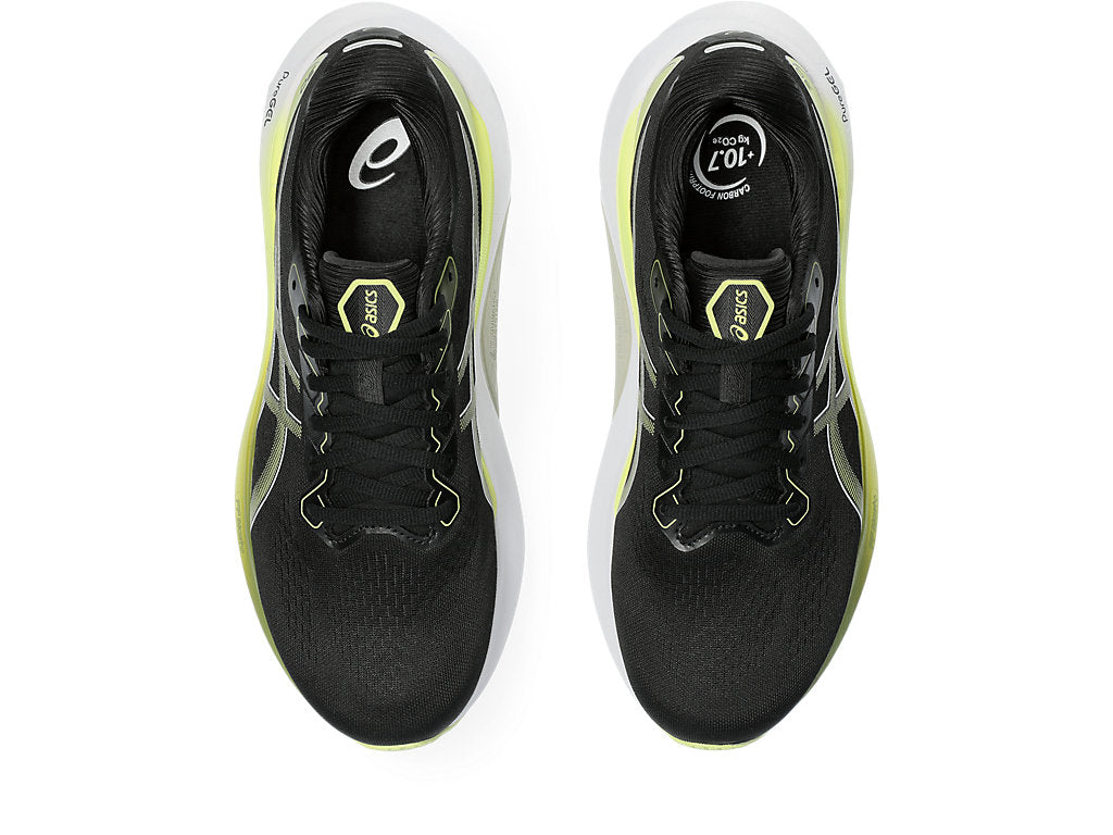 Asics Men's GEL-KAYANO 30 Running Shoes in Black/Glow Yellow