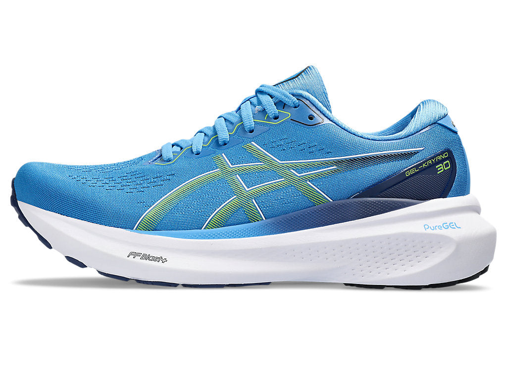 Asics Men's GEL-KAYANO 30 Running Shoes in Waterscape/Electric Lime