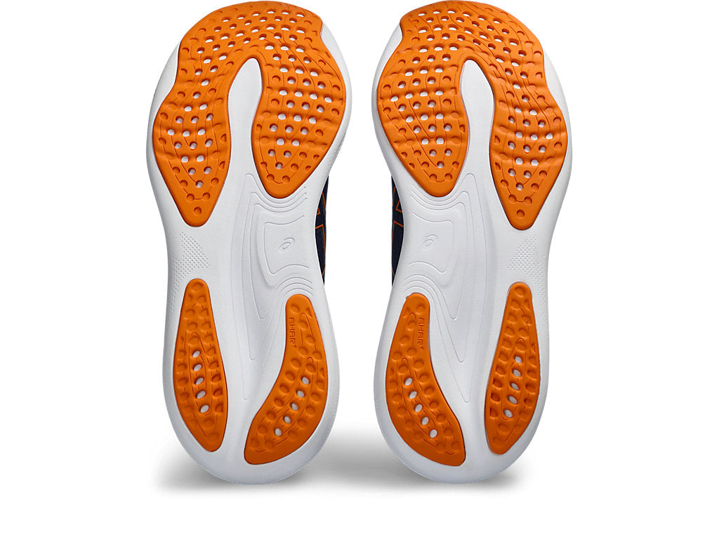 Asics Men's Gel-Nimbus 25 Running Shoes In Deep Ocean/Bright Orange