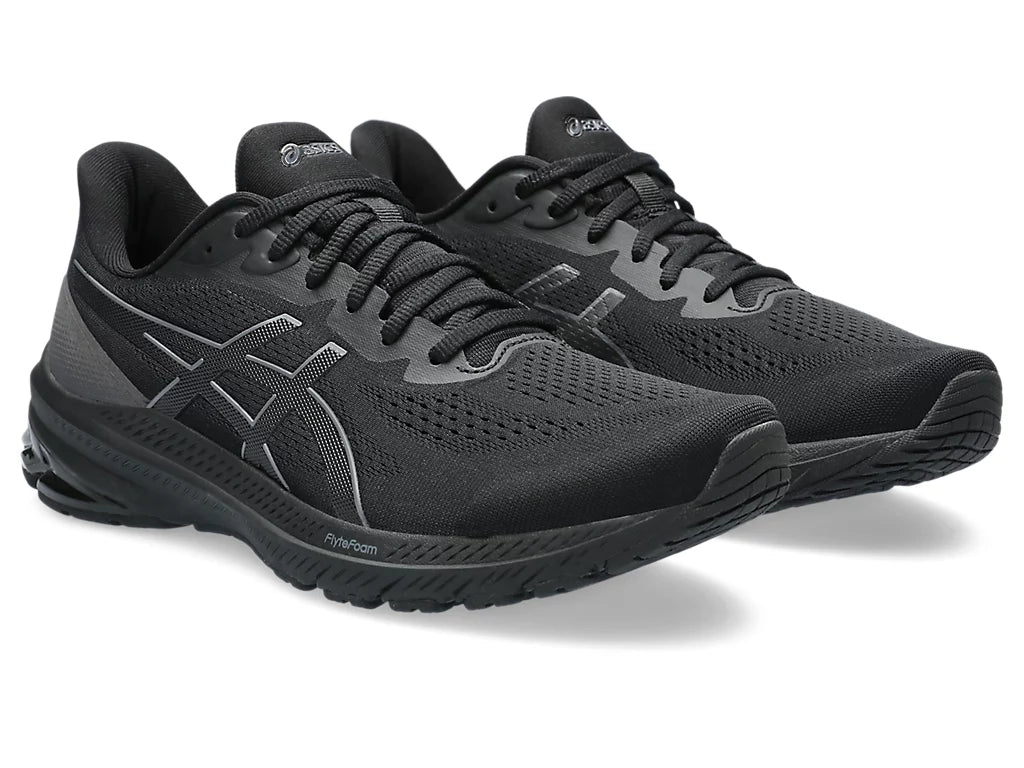 Asics Men's GT-1000 12 Extra wide (4E) Running Shoes in Black/Carrier Grey