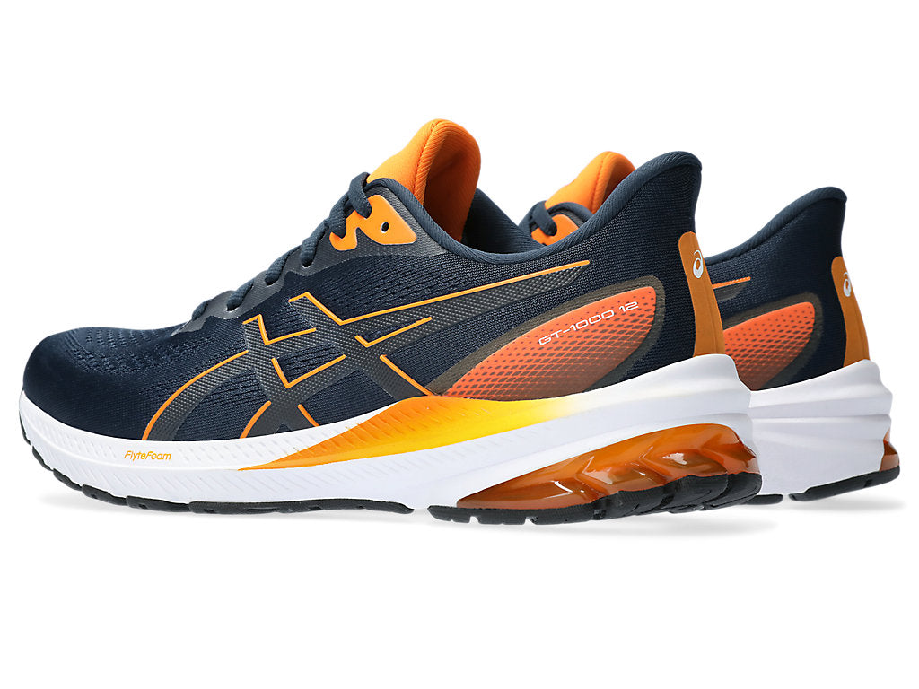 Asics Men'S GT-1000 12 Running Shoes in French Blue/Bright Orange