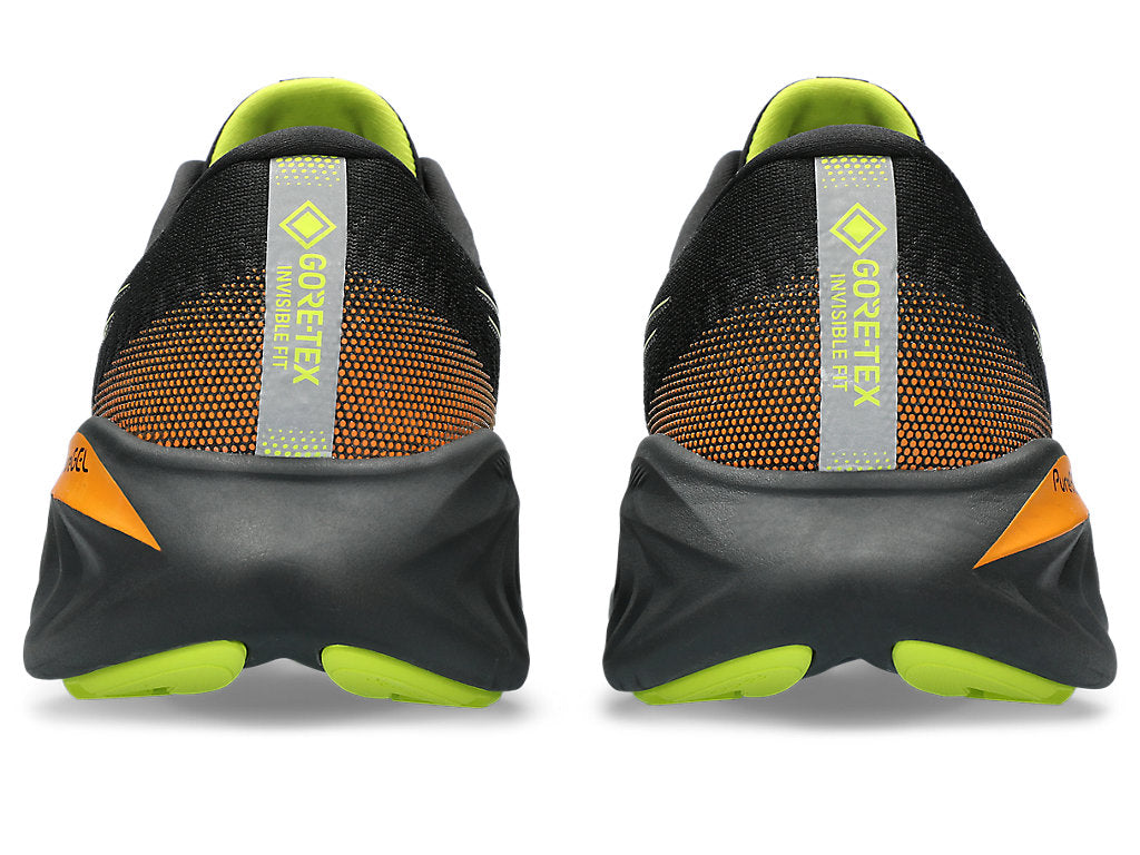 Asics Men's GEL-CUMULUS 25 GTX Running Shoes in Black/Neon Lime