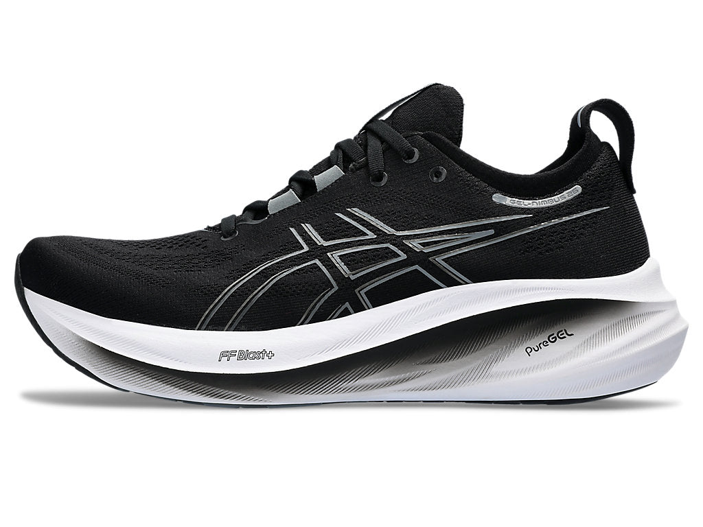 Asics Men's GEL-NIMBUS 26 Running Shoes in Black/Graphite Grey