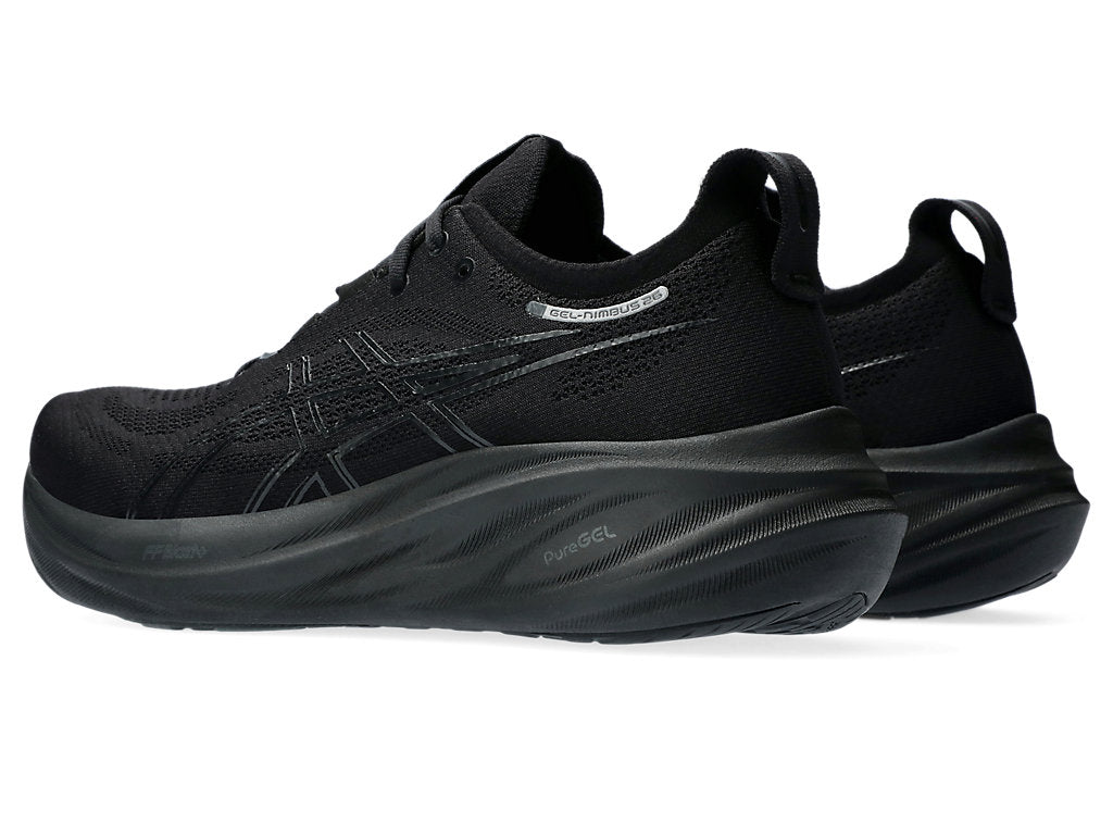Asics Men's GEL-NIMBUS 26 Running Shoes in Black/Black
