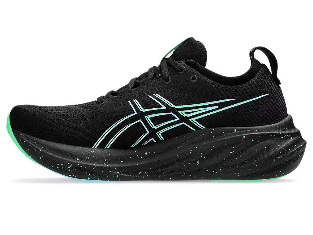 Asics Men's GEL-NIMBUS 26 Running Shoes in Black/Soothing Sea