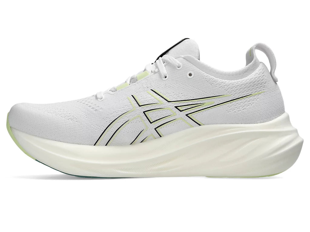 Asics Men's GEL-NIMBUS 26 Standard (D) Running Shoes in White/Birch