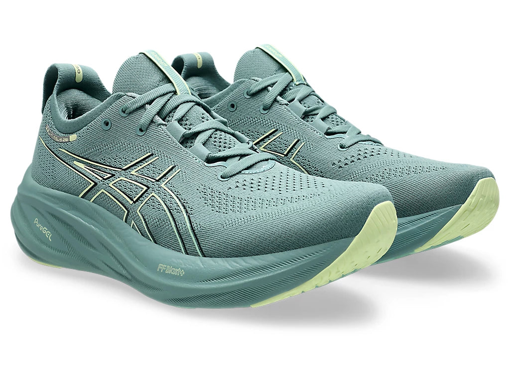 Asics Men's GEL-NIMBUS 26 Running Shoes in Celadon/Light Celadon