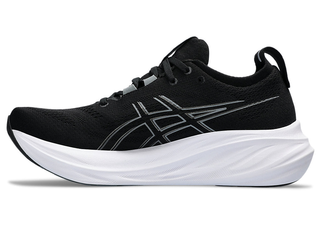 Asics Men's GEL-NIMBUS 26 Extra Wide (4E) Running Shoes in Black/Graphite Grey