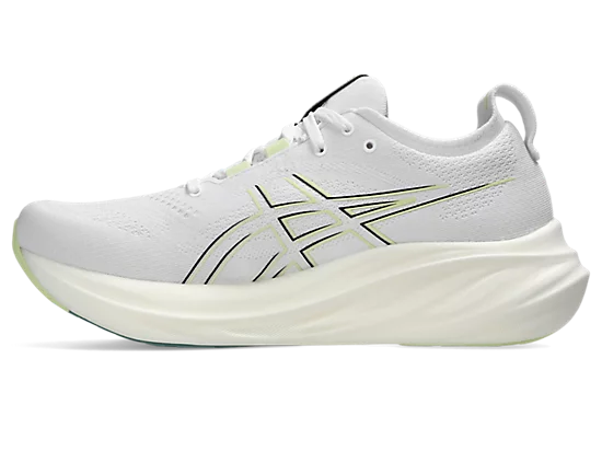 Asics Men's GEL-NIMBUS 26 Extra wide (4E) Running Shoes in White/Birch