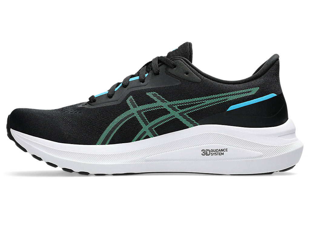 Asics Men's Gt-1000 13 Running Shoes in Black/Digital Aqua