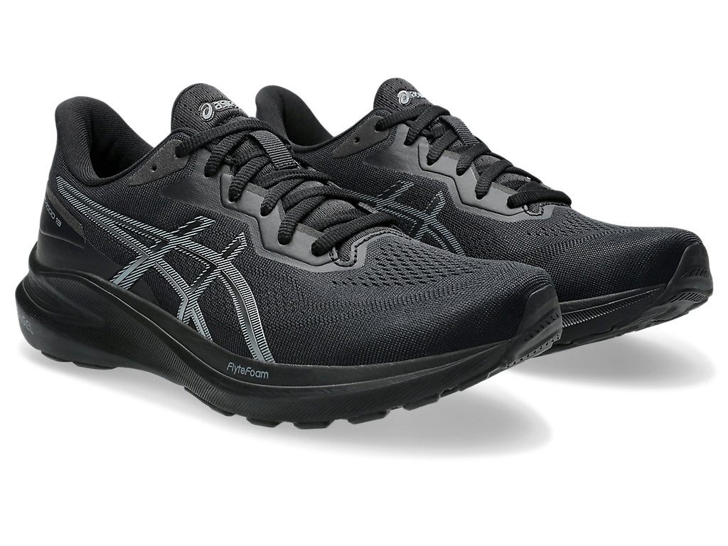 Asics Men's Gt-1000 13 Extra wide (4E) Running Shoes in Black/Steel Grey